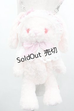 画像2: BABY,THE STARS SHINE BRIGHT / うさくみゃポシェット  ピン×ピンクギンガムリボ I-26-01-18-108-BA-BG-TE-ZI