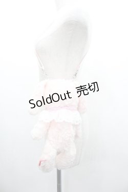 画像3: BABY,THE STARS SHINE BRIGHT / うさくみゃポシェット  ピン×ピンクギンガムリボ I-26-01-18-108-BA-BG-TE-ZI