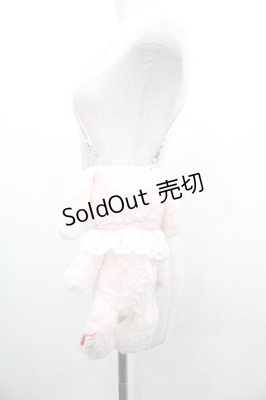 画像3: BABY,THE STARS SHINE BRIGHT / うさくみゃポシェット  ピン×ピンクギンガムリボ I-26-01-18-108-BA-BG-TE-ZI (3)