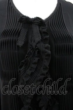 画像3: KANEKO ISAO / ピコフリルオーバーブラウス  ブラック I-26-01-18-014-EL-BL-SA-ZI