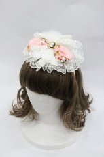 画像1: metamorphose / オールドエンブレム丸型カチューシャ  ピンク I-26-01-18-112-ME-AC-SA-ZI (1)