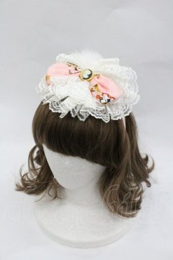 画像1: metamorphose / オールドエンブレム丸型カチューシャ  ピンク I-26-01-18-112-ME-AC-SA-ZI