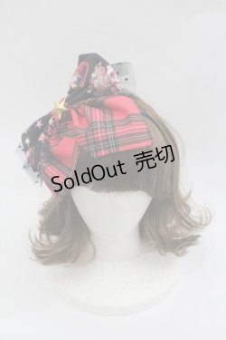 画像1: Royal Princess Alice / Skull Psycho Strawberryカチューシャ  黒ｘ赤 I-26-01-18-113-LO-AC-SA-ZI