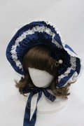 BABY,THE STARS SHINE BRIGHT / Rose Lace Rococoボンネット  ネイビー I-26-01-18-116-BA-AC-SA-ZI