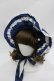 画像1: BABY,THE STARS SHINE BRIGHT / Rose Lace Rococoボンネット  ネイビー I-26-01-18-116-BA-AC-SA-ZI (1)