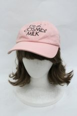 画像1: MILK / PINK COSMO CAP  ピンクＸ黒 I-26-01-18-119-ML-AC-SA-ZTK037 (1)