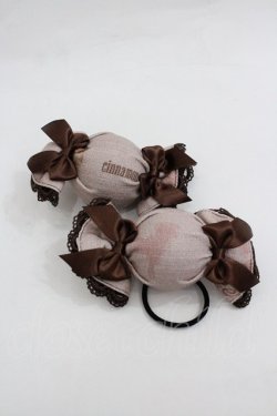 画像1: ALICE and the PIRATES / クリスのお菓子工場柄キャンディリボンゴム  ピンク I-26-01-18-122-PA-AC-SA-ZI