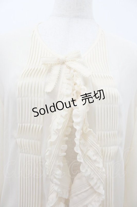 画像3: KANEKO ISAO / ピコフリルオーバーブラウス  キナリ I-26-01-18-015-EL-BL-SA-ZI (3)