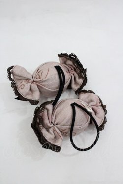 画像2: ALICE and the PIRATES / クリスのお菓子工場柄キャンディリボンゴム  ピンク I-26-01-18-122-PA-AC-SA-ZI