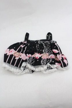 画像2: BABY,THE STARS SHINE BRIGHT / SA KU RAくみゃちゃん柄くみゃちゃんジャンパースカート  黒 I-26-01-18-124-BA-ZA-SA-ZI