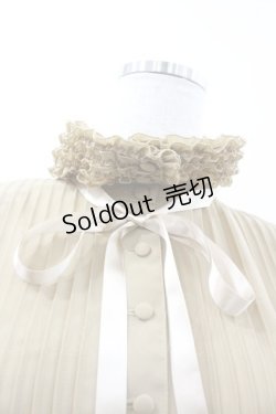 画像3: KANEKO ISAO / フリル立ち襟ブラウス  ベージュ I-26-01-18-018-EL-BL-SA-ZI