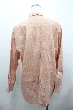 画像2: PINK HOUSE / ワッペンギンガムチェック長袖ブラウス  オレンジチェック I-26-01-18-021-LO-BL-SA-ZI