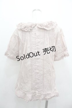 画像2: PINK HOUSE / ピコフリルプルブラウス  ピンク I-26-01-18-024-LO-BL-SA-ZI