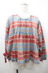画像1: PINK HOUSE / チェックブラウス  赤Ｘ青チェック I-26-01-18-028-LO-BL-SA-ZI (1)