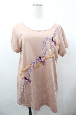 画像1: Toi et Bonbon / ハートリボン&うさぎptTシャツ  ピンク I-26-01-18-030-LO-TS-SA-ZI