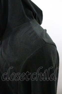 画像3: PINK HOUSE / フラワーモチーフフード付きフリルカーディガン 4(L) ブラック I-26-01-18-032-LO-TO-SA-ZI