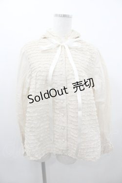 画像1: PINK HOUSE / ピコフリル袖切り替えブラウス  キナリ I-26-01-18-005-LO-BL-SA-ZI