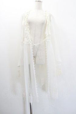 画像1: LOLITAその他(お買取対象外) / チュールロングカーディガン  白 I-26-01-20-033-LO-TO-SA-ZI
