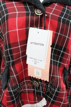 画像2: Eri Aino's collaboration / TT*AINCHKベロアジャケット　シャーロットの水曜日 ジャケット LL 赤チェック I-26-01-20-034-EL-JA-SA-ZI