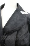 画像2: Eri Aino's collaboration / TT*AINツイルベロアジャケット LL 黒Ｘ白 I-26-01-20-037-EL-JA-SA-ZI (2)