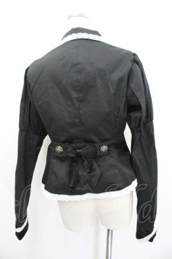 画像3: Eri Aino's collaboration / TT*AINツイルベロアジャケット LL 黒Ｘ白 I-26-01-20-037-EL-JA-SA-ZI