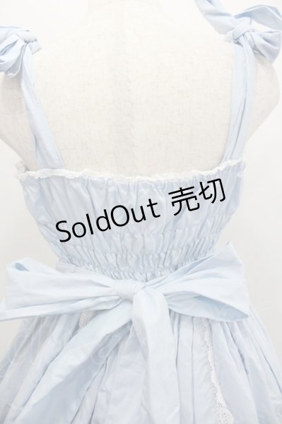 Angelic Pretty / リボンシャーリングジャンパースカート サックス I