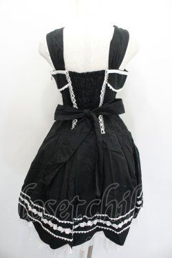 画像3: ALICE and the PIRATES /  トランプクイーンジャンパースカート  ブラック×ホワイト I-26-01-20-042-PA-OP-SA-ZI