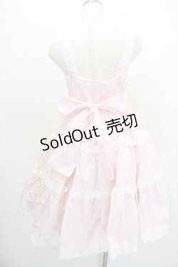 画像3: Angelic Pretty / 肩リボンジャンパースカート  ピンク I-26-01-20-044-AP-OP-SA-ZI