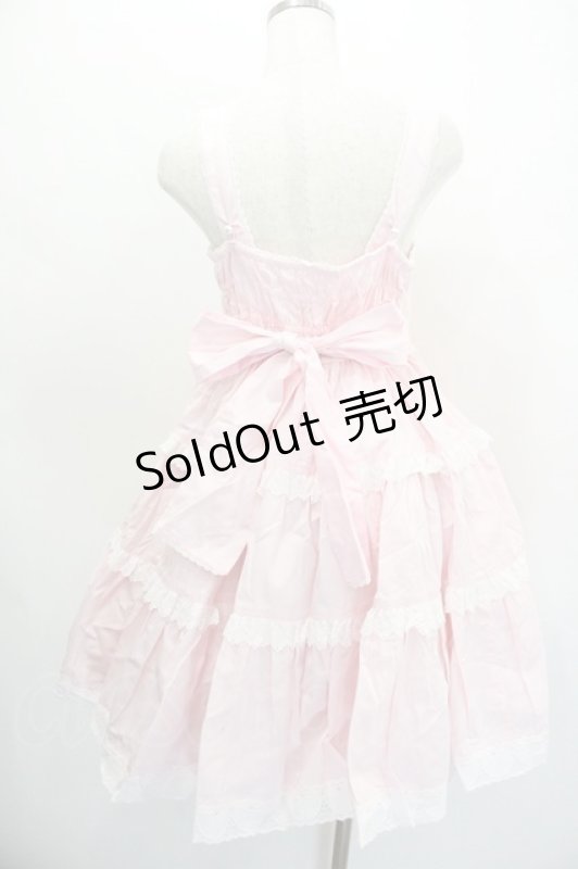 画像3: Angelic Pretty / 肩リボンジャンパースカート  ピンク I-26-01-20-044-AP-OP-SA-ZI (3)