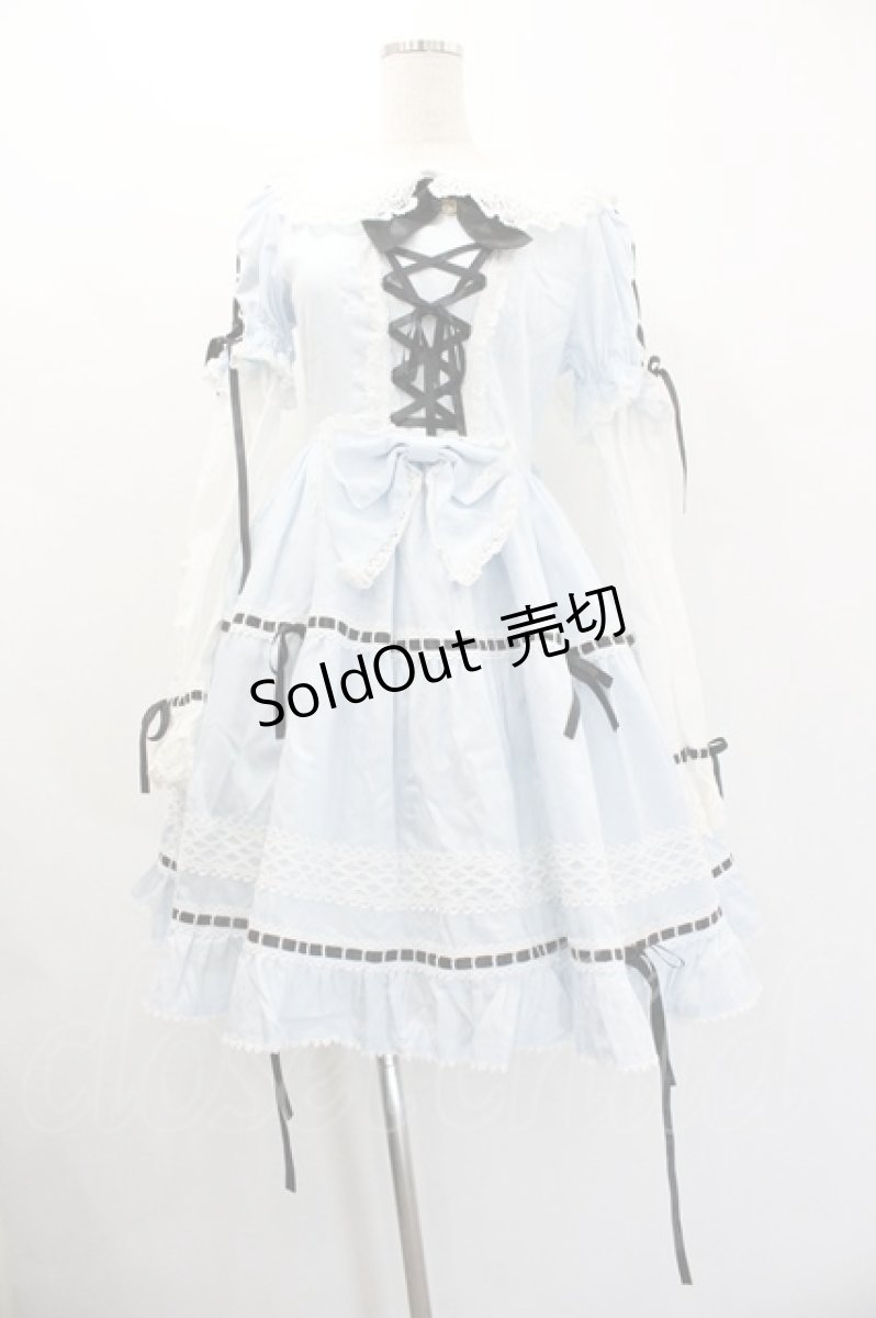 画像1: BABY,THE STARS SHINE BRIGHT / Dreaming Aliceうさみみワンピース  サックス I-26-01-20-045-BA-OP-AS-ZI (1)
