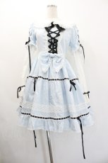 画像1: BABY,THE STARS SHINE BRIGHT / Dreaming Aliceうさみみワンピース  サックス I-26-01-20-045-BA-OP-AS-ZI (1)