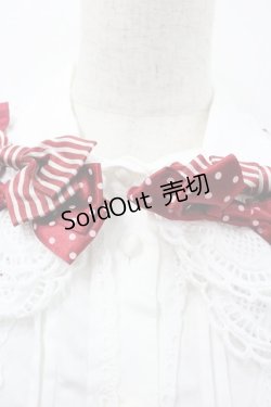 画像3: BABY,THE STARS SHINE BRIGHT / MY ANNIVERSARYリボンリボンブラウス  白Ｘ赤 I-26-01-20-005-BA-BL-SA-ZI