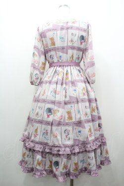 画像2: Emily Temple cute / Kitten Stamp Collectionロングワンピース  ラベンダー I-26-01-20-052-ET-OP-AS-ZI