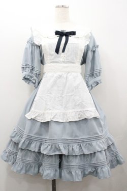 画像2: Amavel / Heroineパフスリーブミドル丈ワンピース  ブルー I-26-01-20-057-CA-OP-SA-ZI