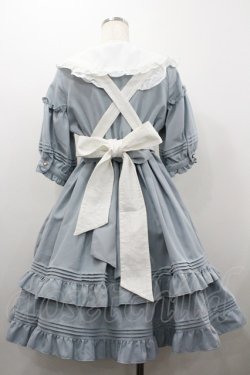 画像3: Amavel / Heroineパフスリーブミドル丈ワンピース  ブルー I-26-01-20-057-CA-OP-SA-ZI