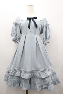 画像4: Amavel / Heroineパフスリーブミドル丈ワンピース  ブルー I-26-01-20-057-CA-OP-SA-ZI