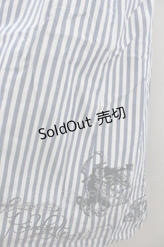 画像3: F i.n.t / ティーセットプリントストライプワンピース  ブルーストライプ I-26-01-20-069-CA-OP-SA-ZI (3)