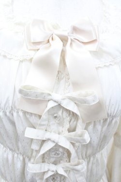 画像3: metamorphose / スクエアあきフリル姫袖ブラウス(ドットデシン)  生成り I-26-01-20-007-ME-BL-SA-ZI