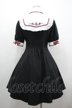 画像2: Amavel / 華手毬のチャイナシックワンピース  黒Ｘ白Ｘ赤 I-26-01-20-071-CA-OP-SA-ZI