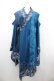 画像1: Qutie Frash / /着物袖ロングカーディガン  青 I-26-01-20-076-QU-TO-SA-ZI (1)