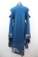 画像2: Qutie Frash / /着物袖ロングカーディガン  青 I-26-01-20-076-QU-TO-SA-ZI (2)