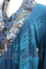 画像3: Qutie Frash / /着物袖ロングカーディガン  青 I-26-01-20-076-QU-TO-SA-ZI (3)