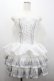 画像1: ATELIER PIERROT / Mini Corset Dress  白Ｘシルバー I-26-01-20-077-EL-OP-SA-ZI (1)