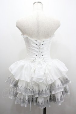 画像2: ATELIER PIERROT / Mini Corset Dress  白Ｘシルバー I-26-01-20-077-EL-OP-SA-ZI