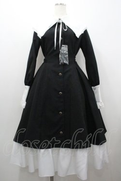 画像1: MIHO MATSUDA / ワンピース・ヴァルト S 黒ｘ白 I-26-01-20-078-GO-OP-SA-ZI