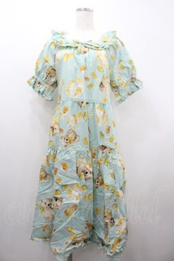 画像1: PINK HOUSE / ハニーレモンテディプリントミディワンピース  ミント I-26-01-20-081-LO-OP-SA-ZI