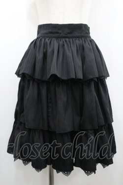 画像1: Hoshibako Works / 3段フリルスカート  黒 I-26-01-20-084-LO-SK-SA-ZI