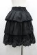 画像2: Hoshibako Works / 3段フリルスカート  黒 I-26-01-20-084-LO-SK-SA-ZI (2)