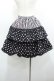 画像2: BABY,THE STARS SHINE BRIGHT / Baby Cafe柄 Cream Puff スカート  ショコラ×黒レース I-26-01-20-087-BA-OP-SA-ZI (2)