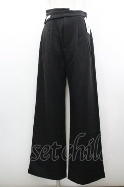 画像1: EATME / ロゴワッペンパンツ M 黒 I-26-01-20-091-LO-PA-SA-ZI